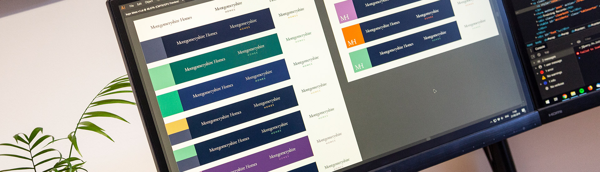 some colour schemes for a client design brief