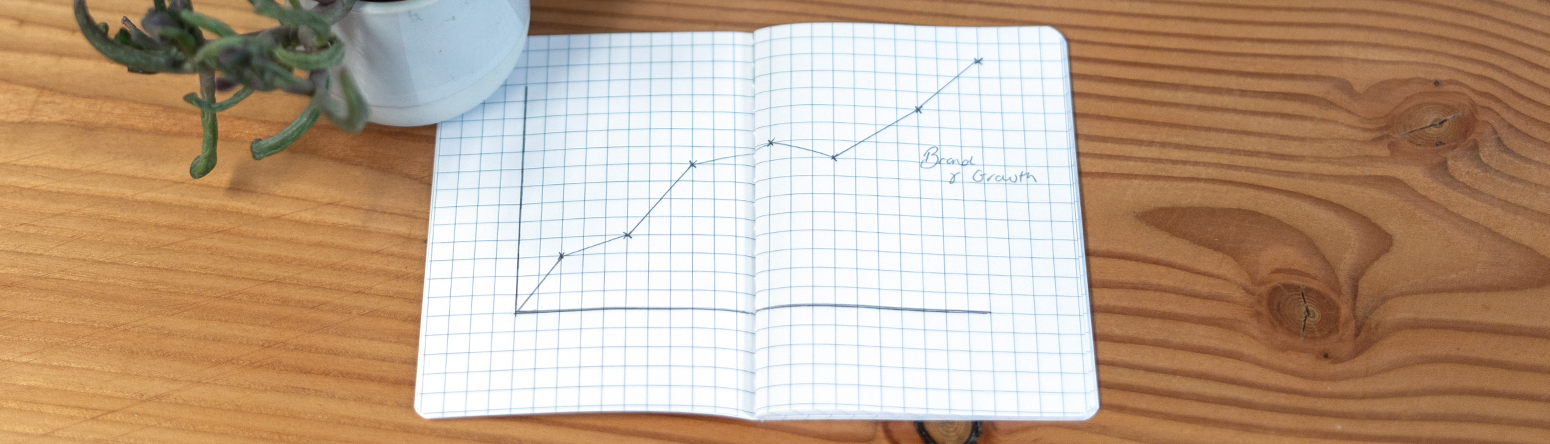 Agile approach graph on graph paper book, on wooden table