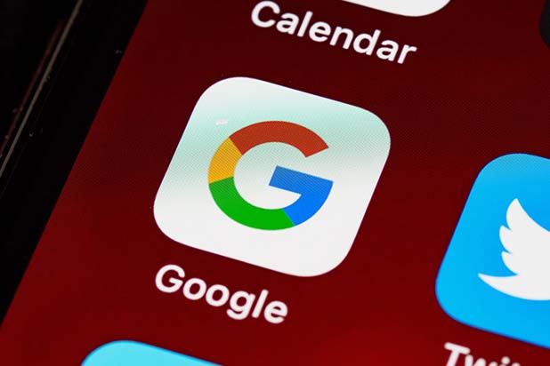 the google app icon shown close up on a mobile 