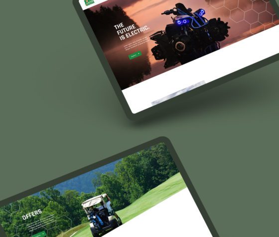 john osman groundcare agriculture web design shown on two tablets